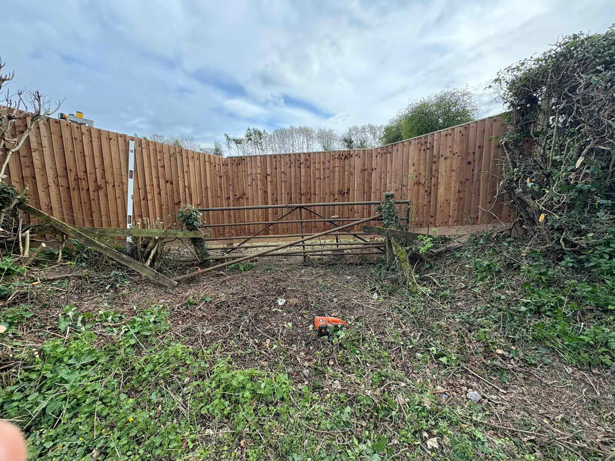 garden clean out to new clean fencing by adept designs
